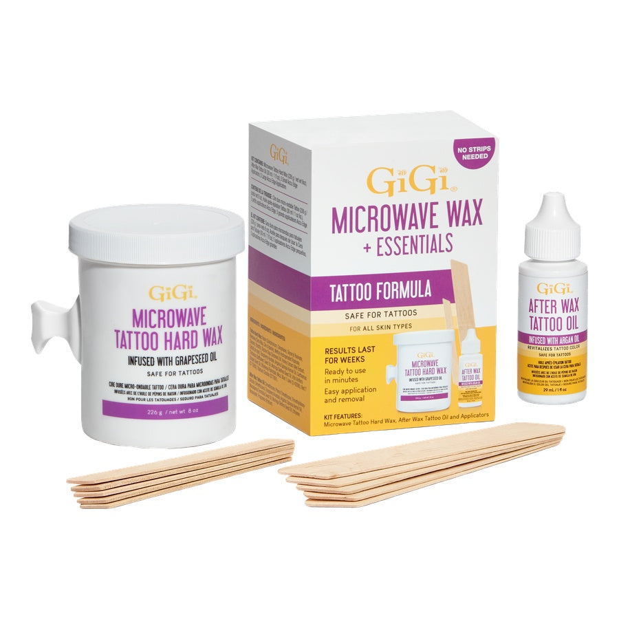 Microwave Wax & Essentials Kit, Tattoo Formula | GiGi