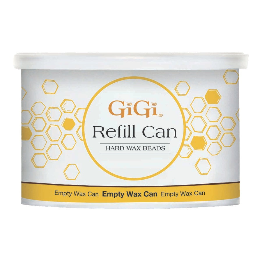 GiGi refill can for hard wax beads on a white background