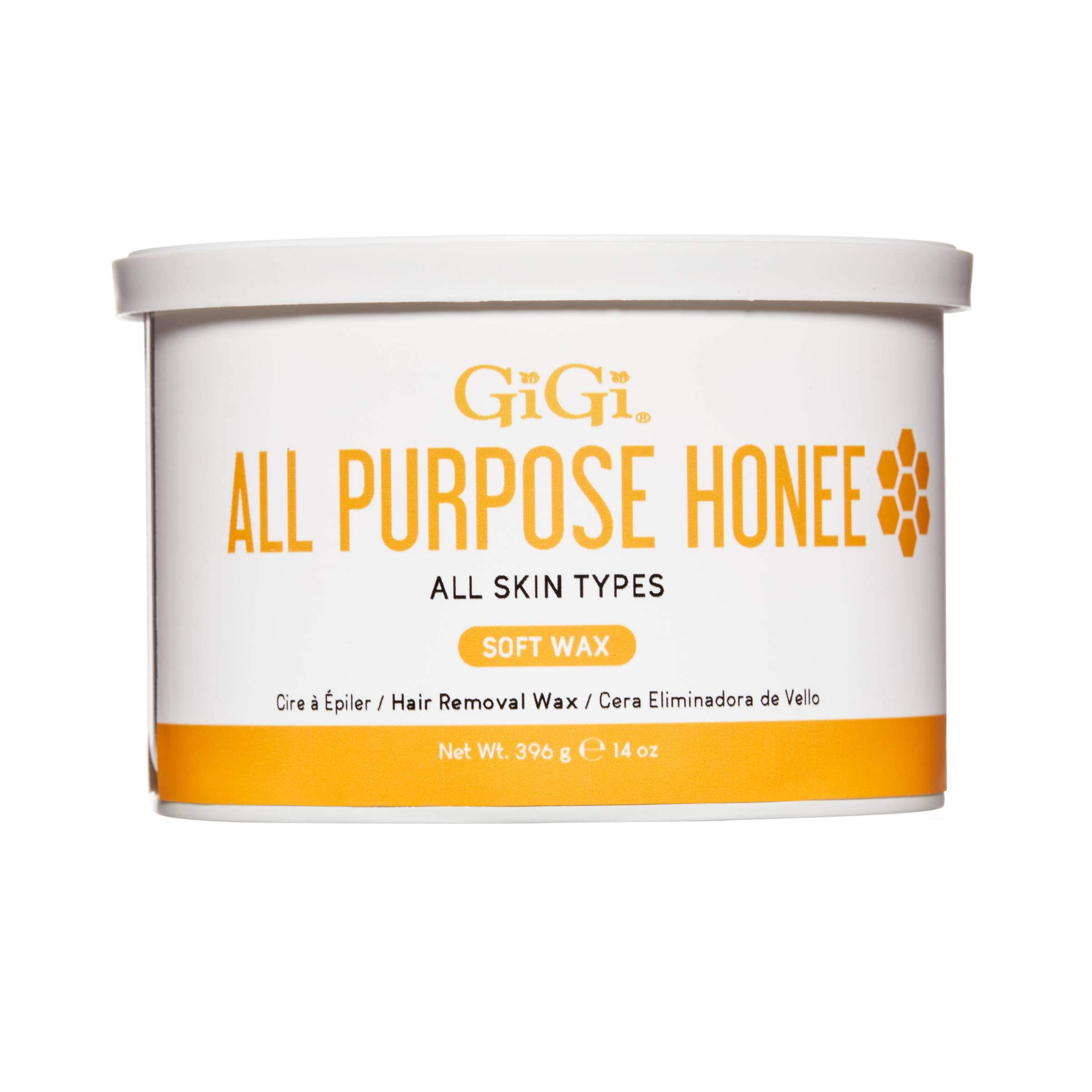 GiGi All Purpose Honee soft wax container on a white background