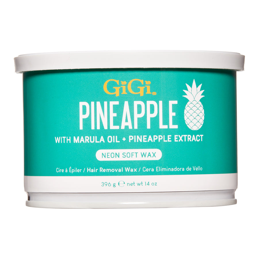 GIGI Pineapple hair removal wax container on a white background