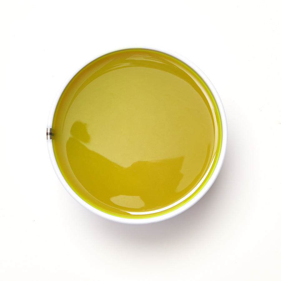 Yellow wax on a white background