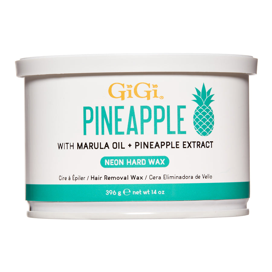 GIGI Pineapple hair removal wax container on a white background