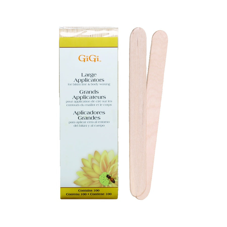 GiGi large applicators with packaging on a white background