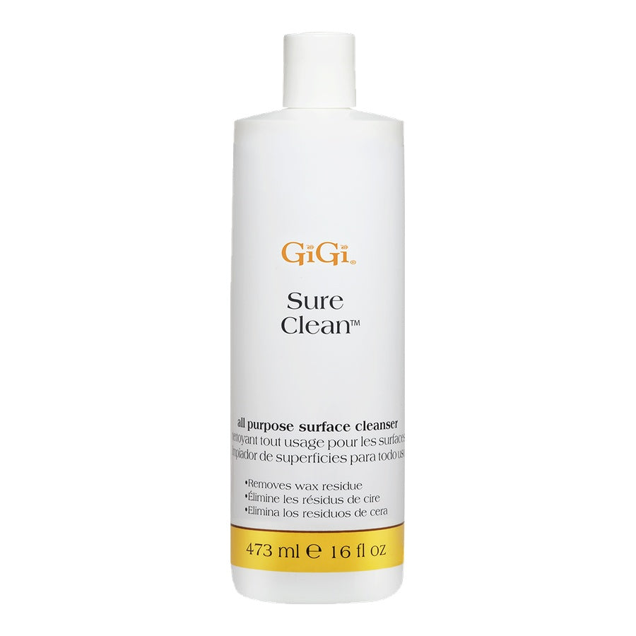 GiGi Sure Clean all-purpose surface cleaner bottle on a white background