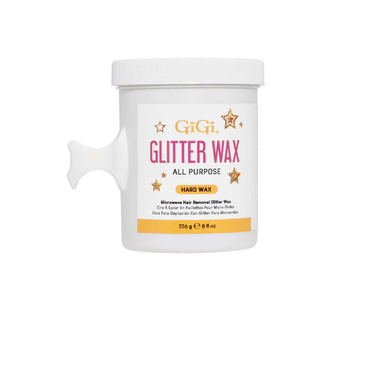 GiGi Glitter Wax container on a white background