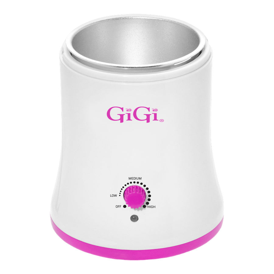 White and purple Gigi wax warmer on a white background