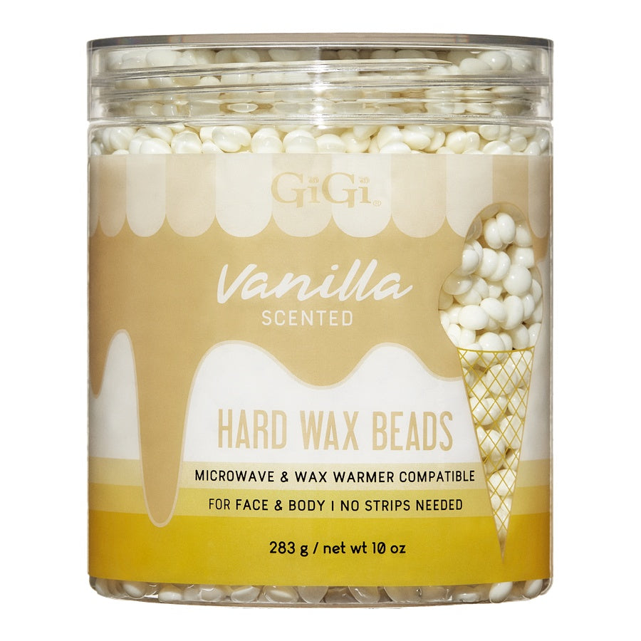 GiGi Vanilla Scented Wax Beads container