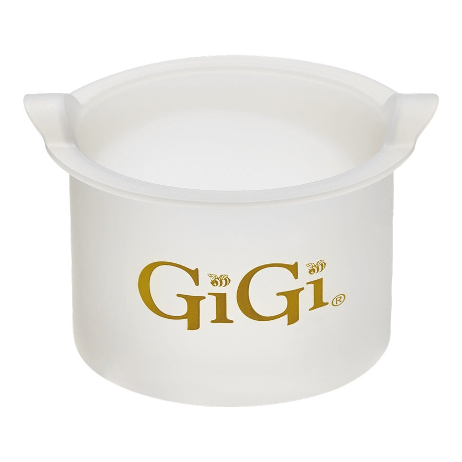White container with 'GiGi' logo in gold on a white background