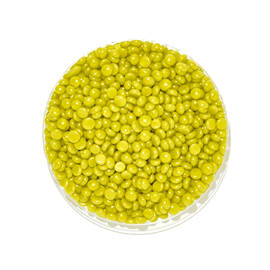 GiGi Pineapple bead wax on a white background