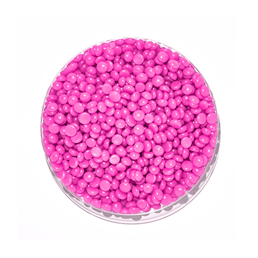 Dragon Fruit Wax Beads on a white background