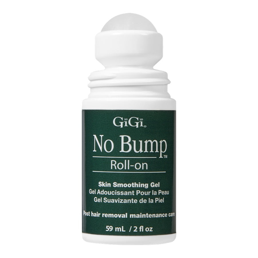 GiGi No Bump Roll-on skin smoothing gel bottle on a white background