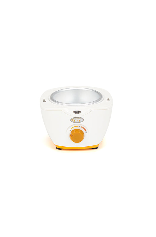 Angled top view of GiGi Honee Wax Warmer with no lid with a full view of its wax well