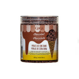 GiGi Chocolate Hard Wax Beads with multilingual label, suitable for microwaving and wax warmers