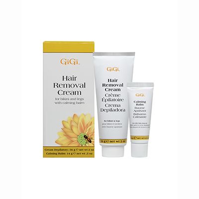 GiGi Hair Removal Cream For Legs Bikini With Calming Balm The